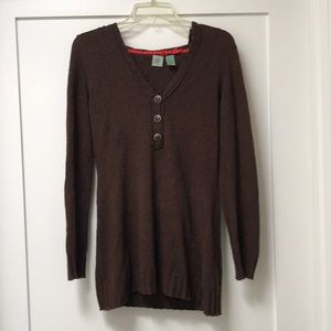 Anthropologie HWR Brown Hoodie Sweater, Size S
